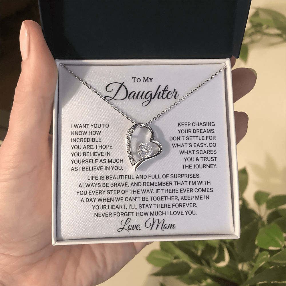 Daughter Love Mom "How Incredible You Are" | Forever Love Necklace