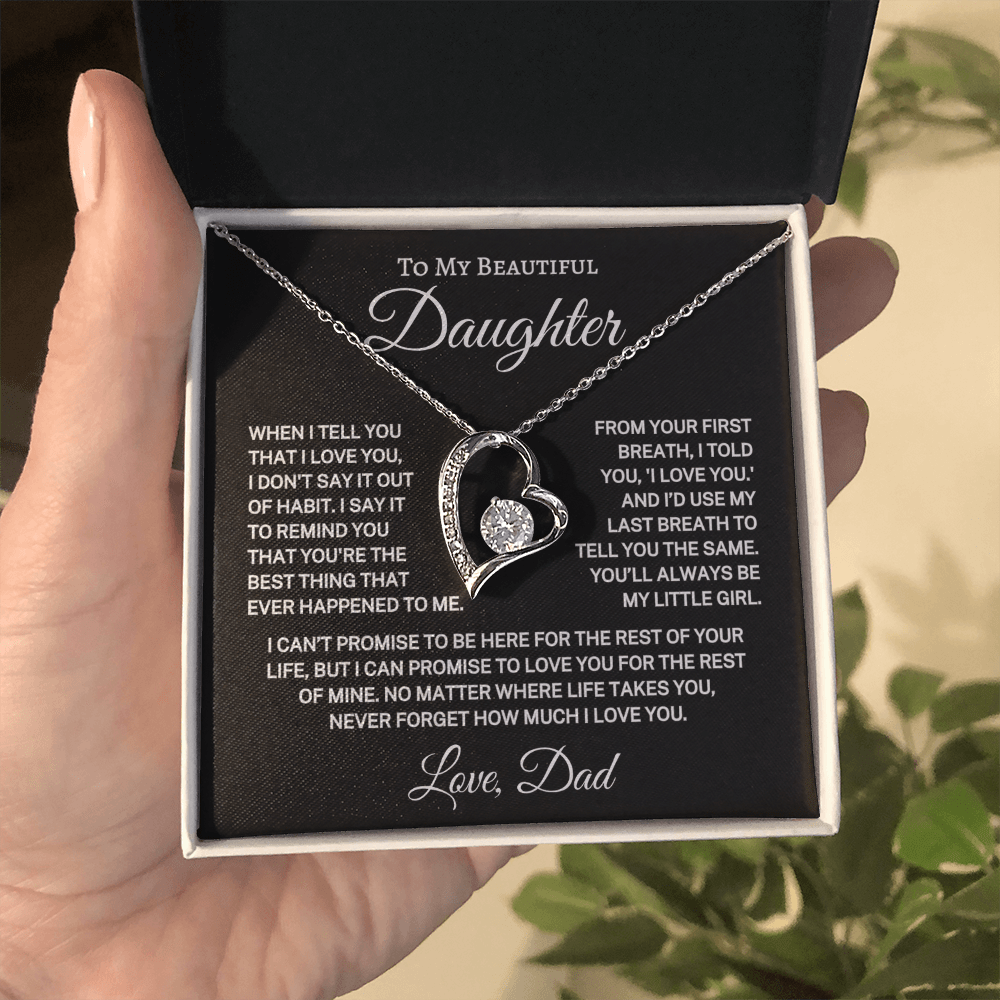 Daughter Love Dad "You're the Best Thing" | Forever Love Necklace