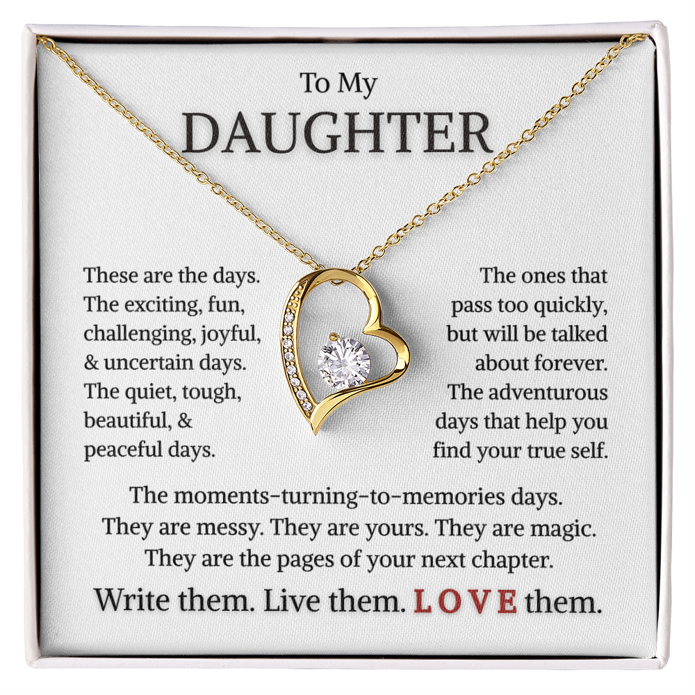 Daughter "These Are The Days" | Forever Love Necklace