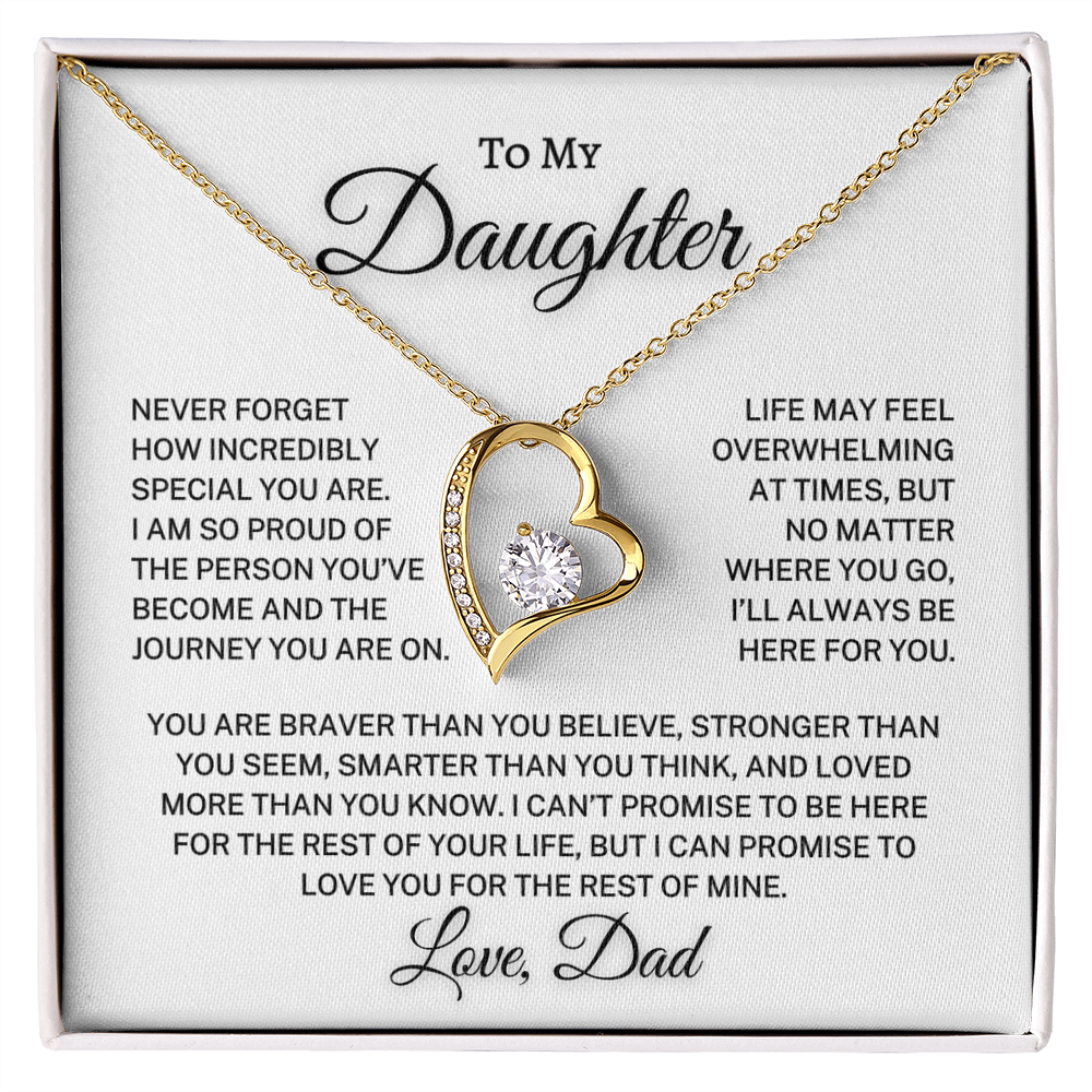 Daughter Love Dad "Incredibly Special" | Forever Love Necklace