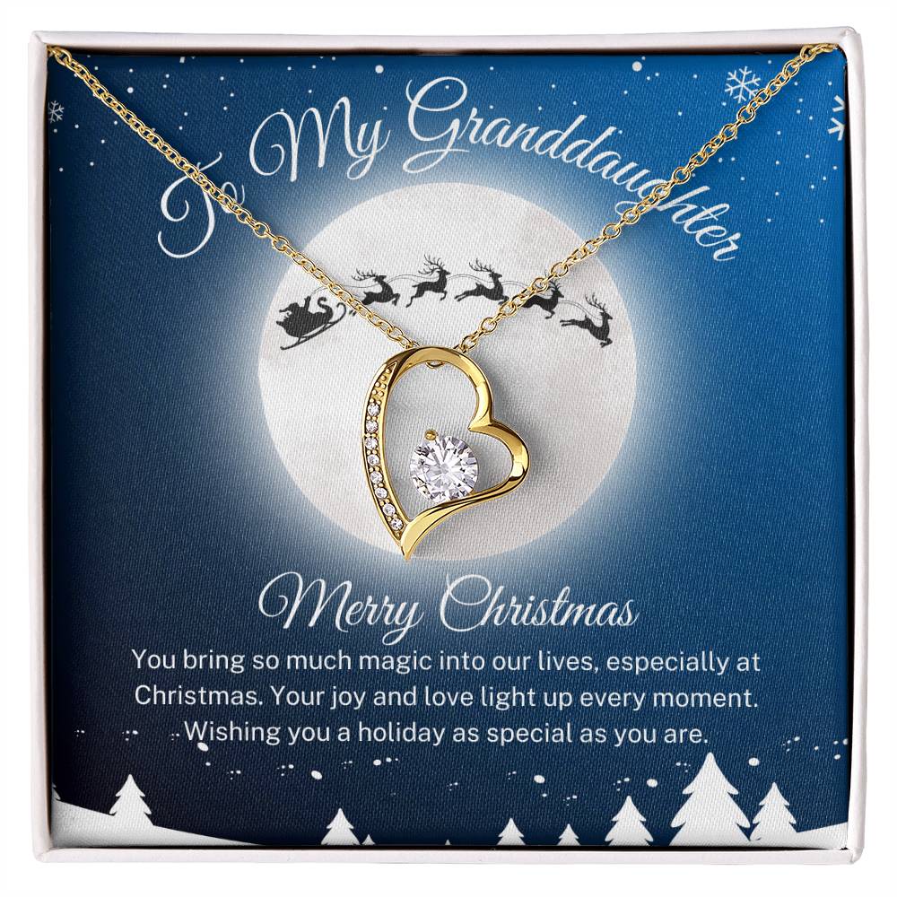 Granddaughter "Santa's Sleigh" | Forever Love Necklace