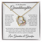 Granddaughter - Plural Personalized Sign Off | Forever Love Necklace