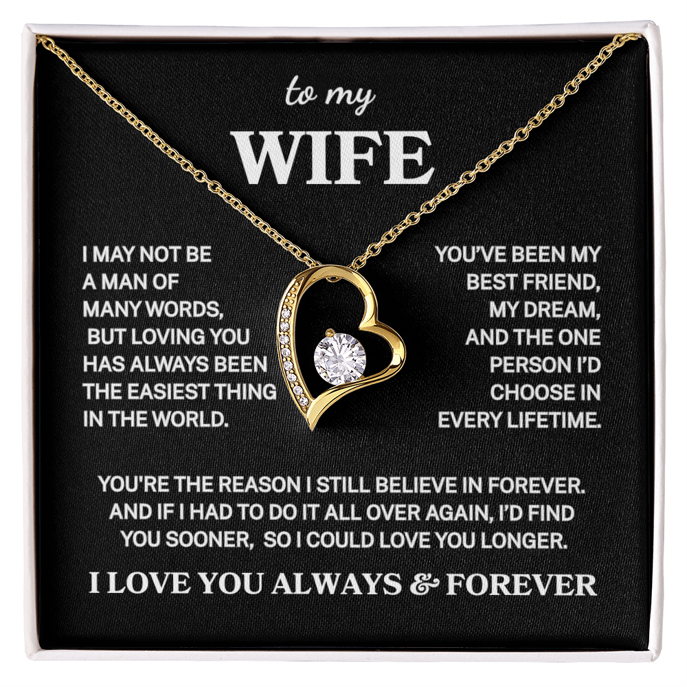 Wife "Loving You" | Forever Love Necklace