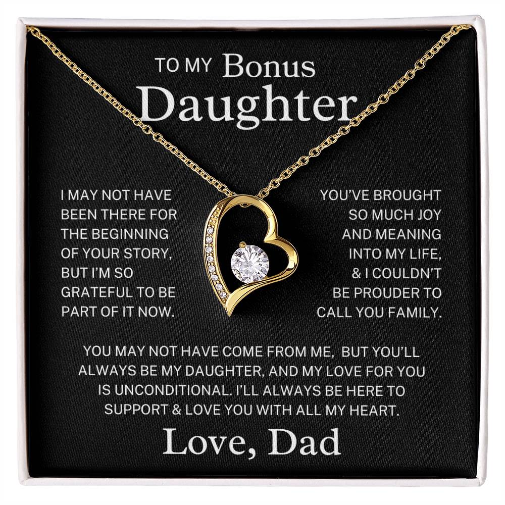 Bonus Daughter Love Dad "Always My Daughter" | Forever Love Necklace