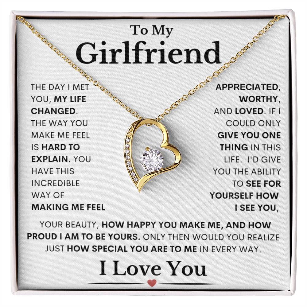 Girlfriend "Special To Me" | Forever Love Necklace - 18k Yellow Gold Finish / Standard Box Shoptopia Jewelry
