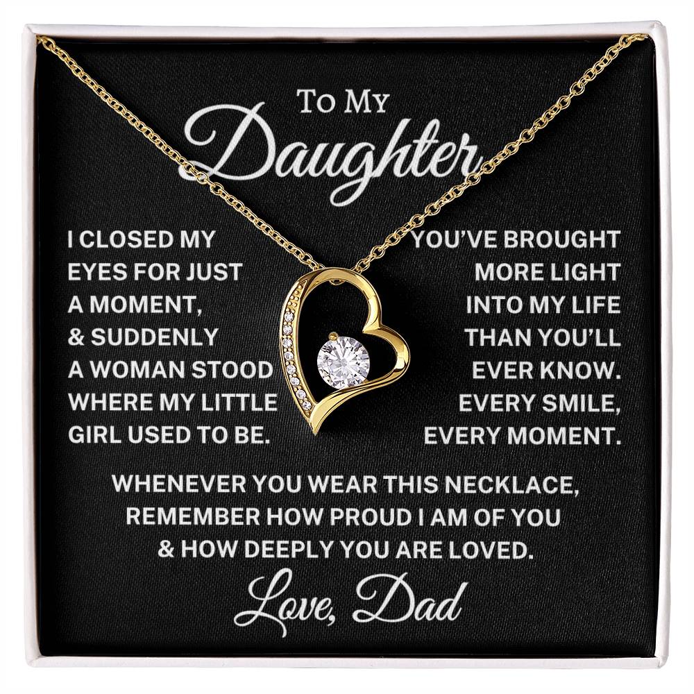 Gift for Daughter Love Dad "Every Smile" | Forever Love Necklace
