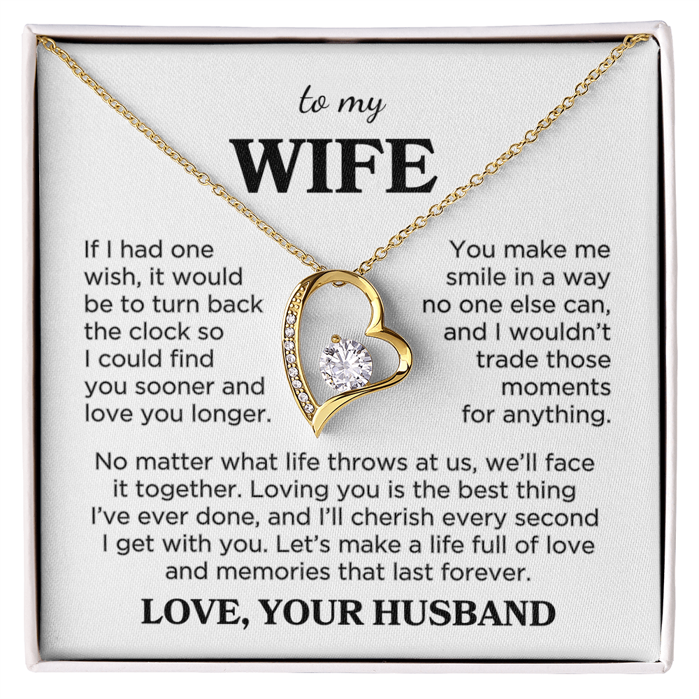 Wife "You Make Me Smile" | Forever Love Necklace
