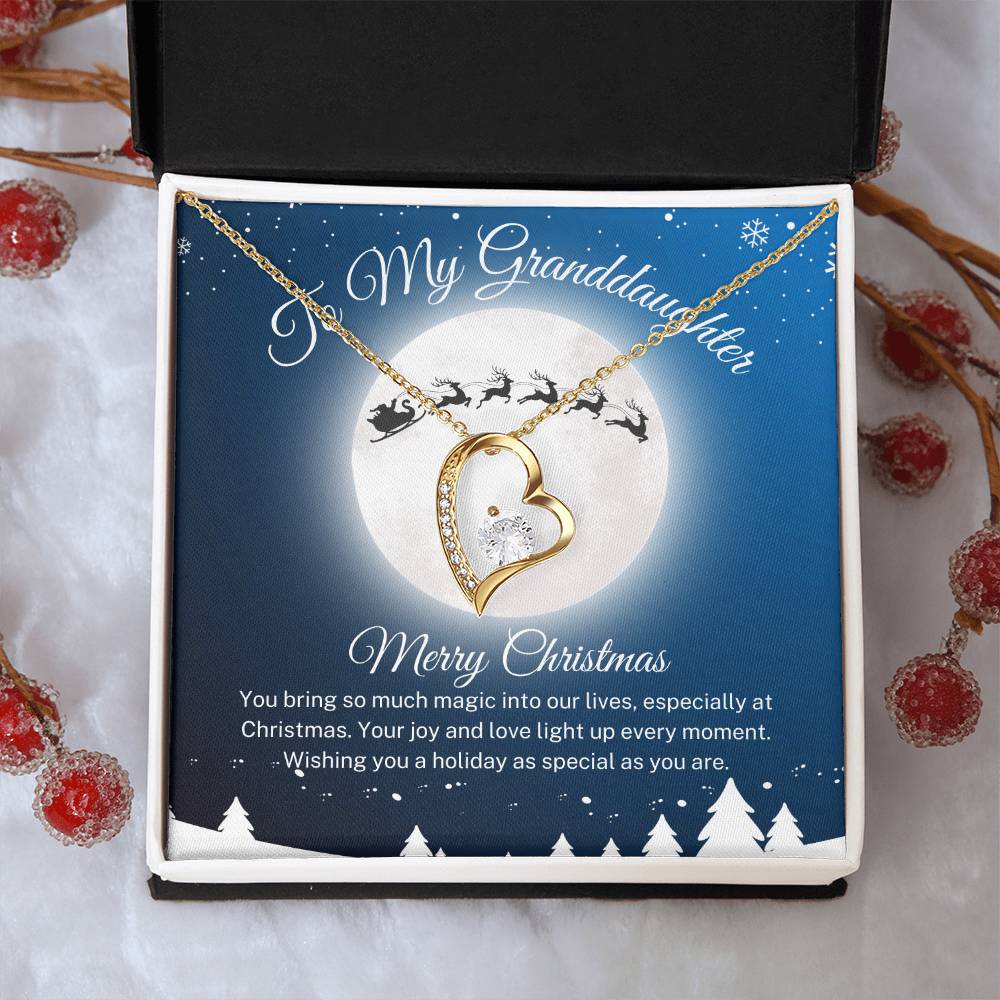 Granddaughter "Santa's Sleigh" | Forever Love Necklace
