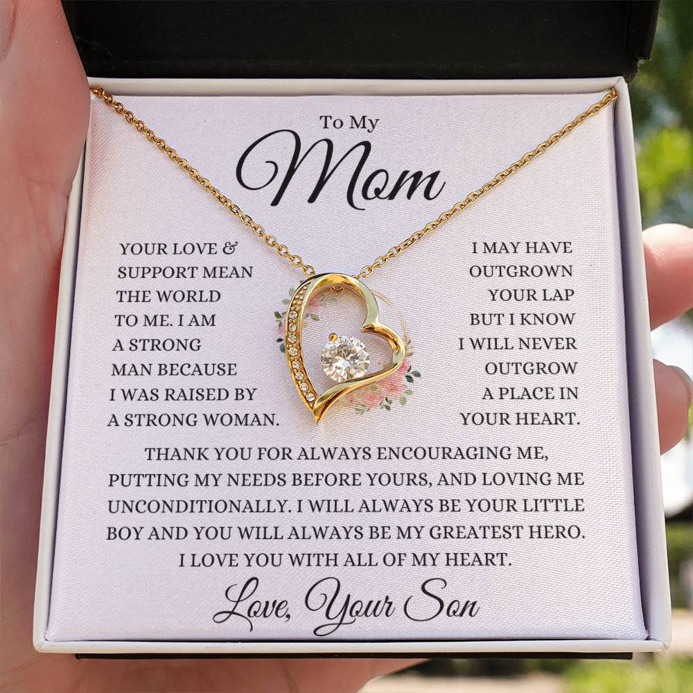 Mom Love Son "My Greatest Hero" | Forever Love Necklace