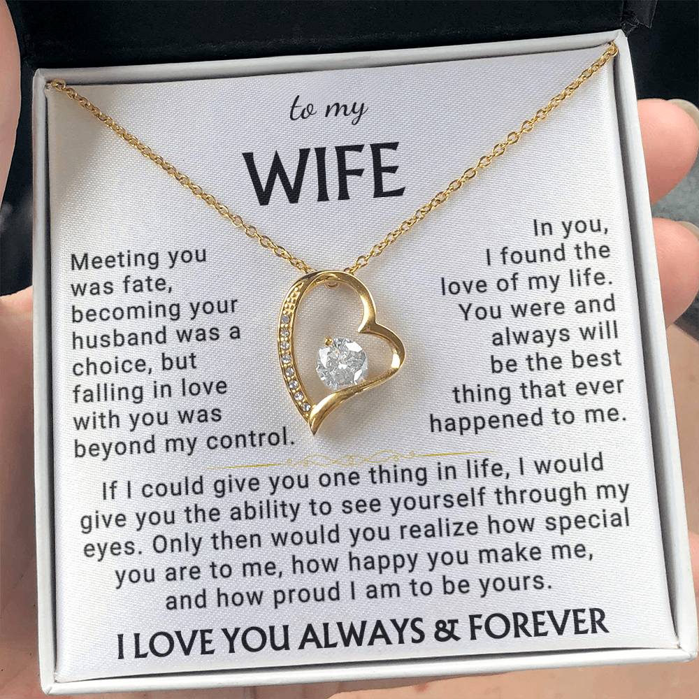 Wife Love Husband "Only Then" | Forever Love Necklace