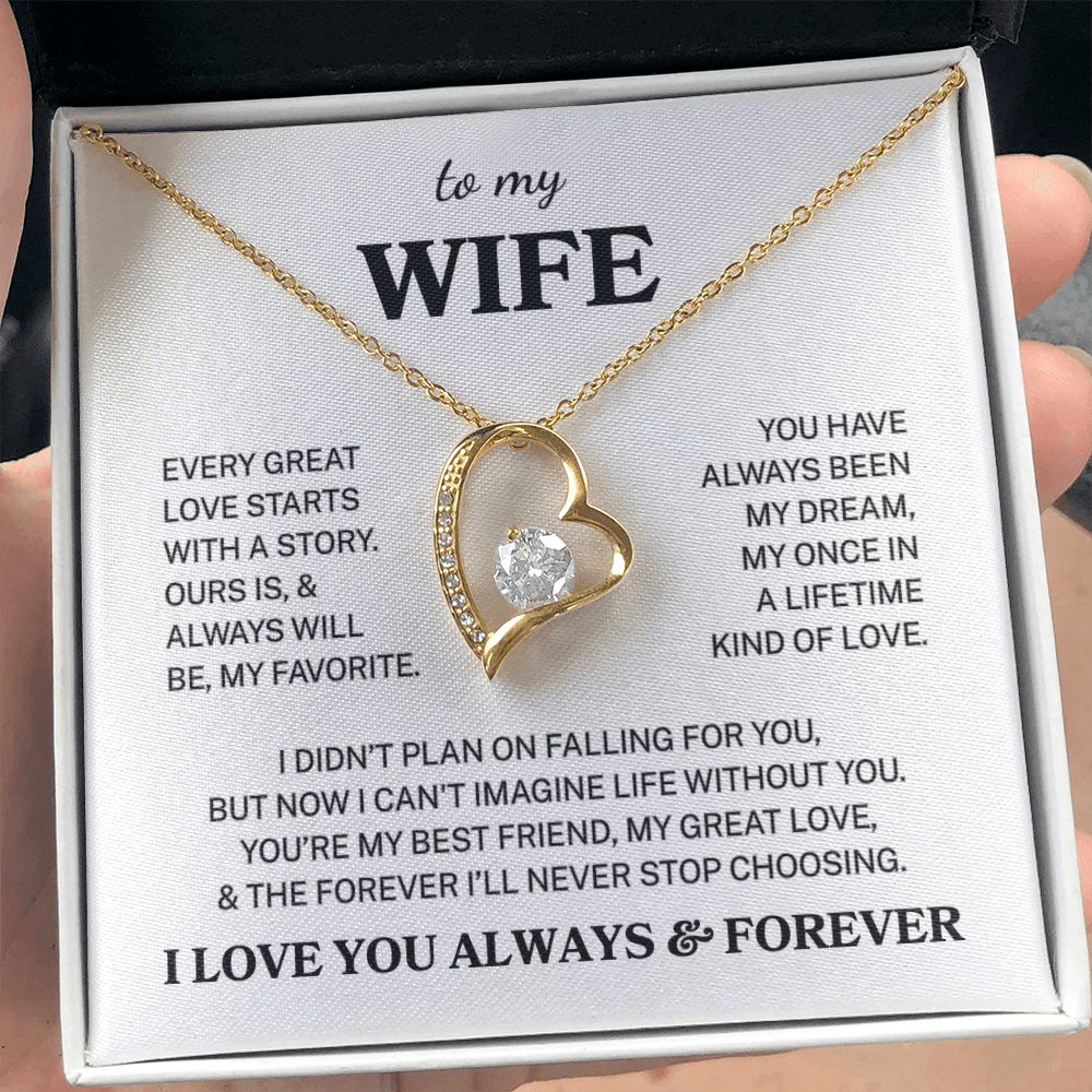 Wife "My Favorite Love Story" | Forever Love Necklace