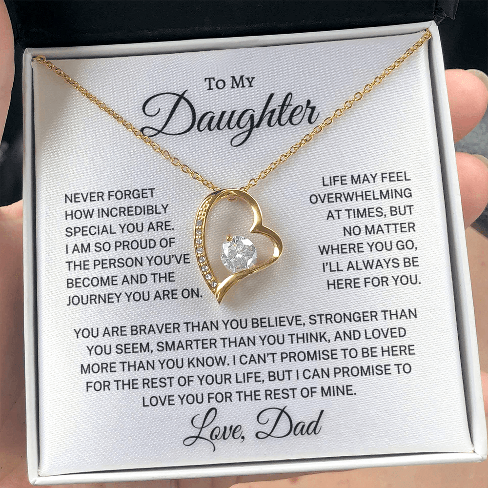 Daughter Love Dad "Incredibly Special" | Forever Love Necklace