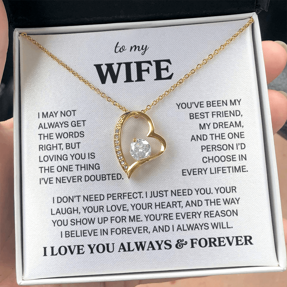 Wife "Never Doubted" | Forever Love Necklace