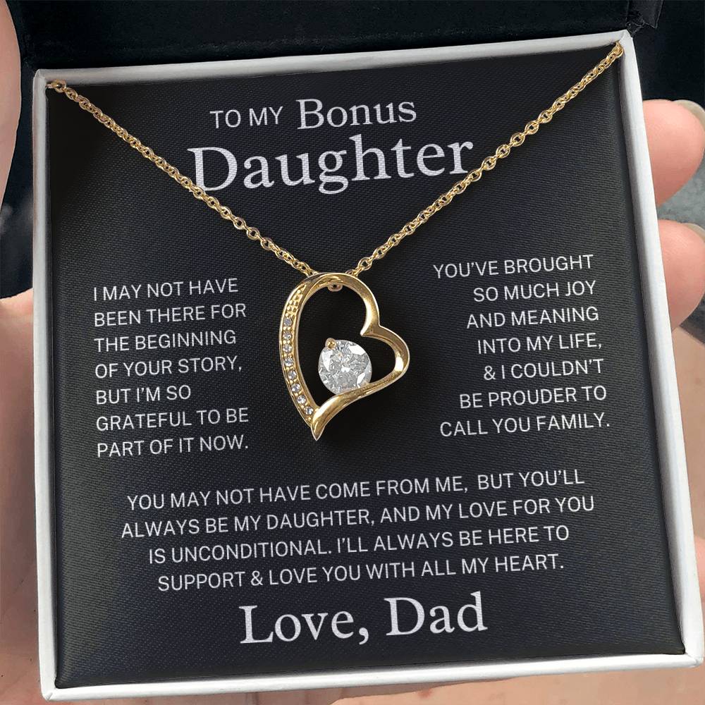 Bonus Daughter Love Dad "Always My Daughter" | Forever Love Necklace