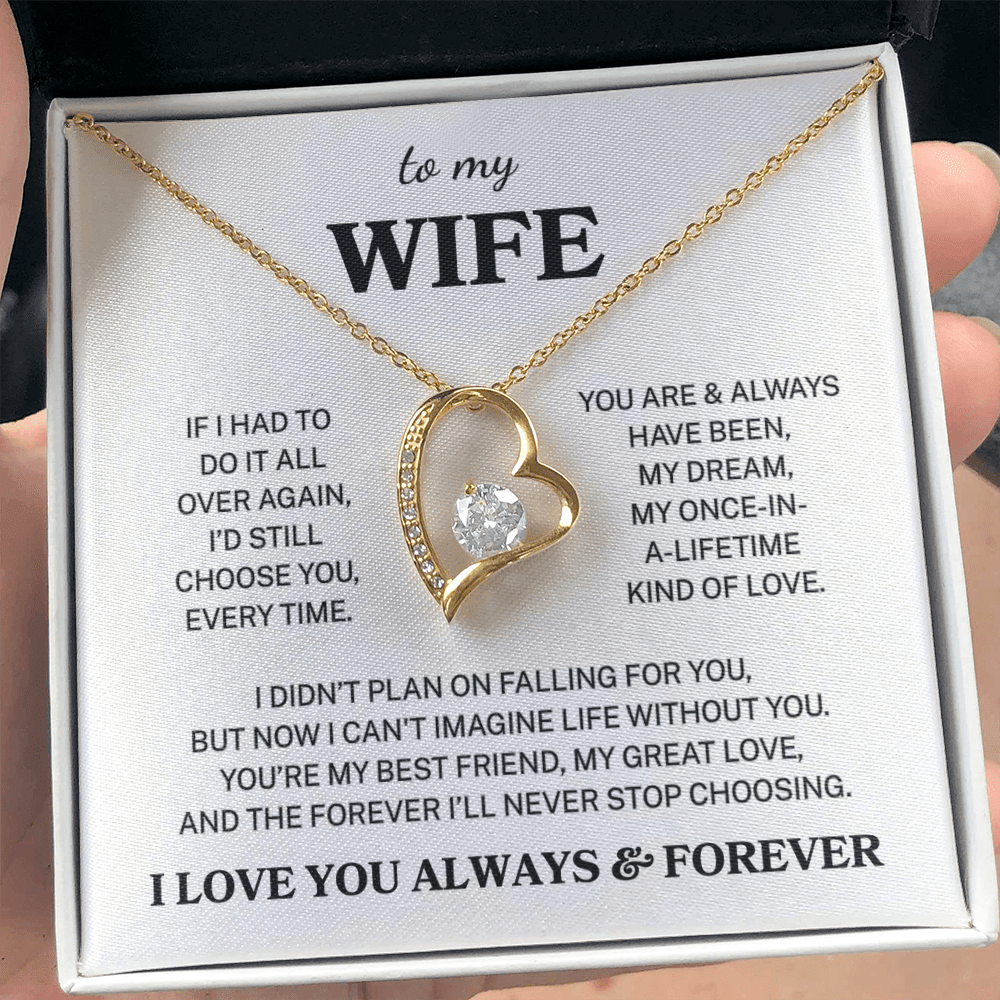 Wife "Forever I'll Never Stop Choosing" | Forever Love Necklace