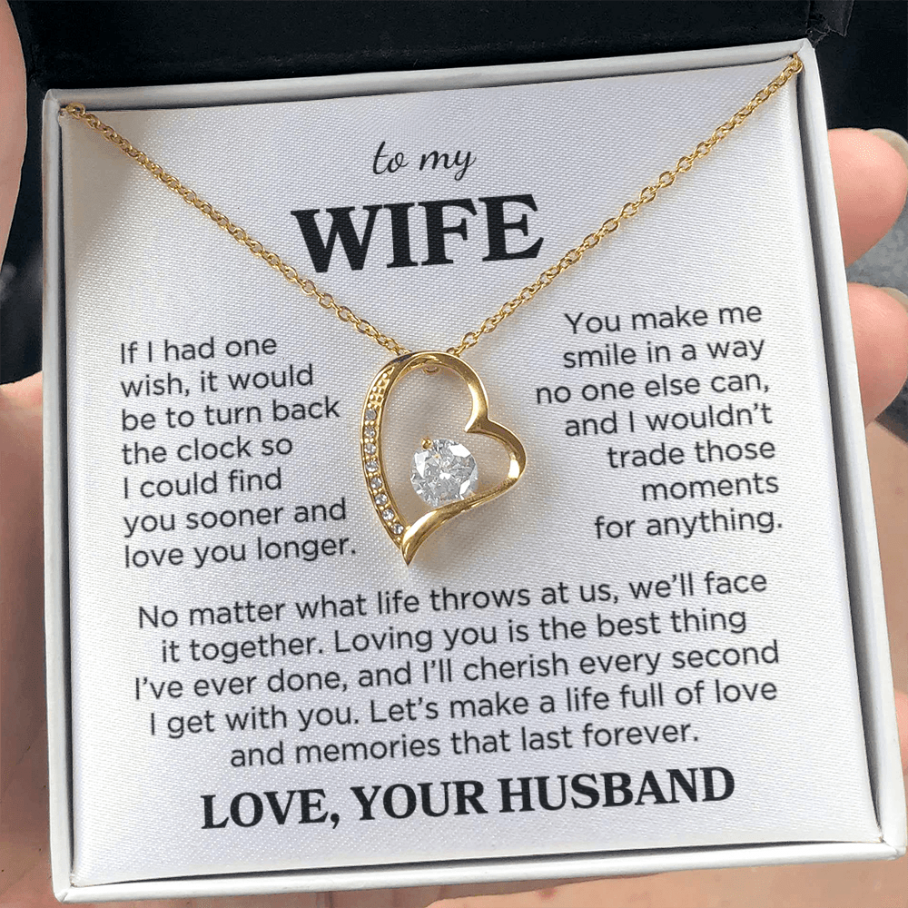 Wife "You Make Me Smile" | Forever Love Necklace