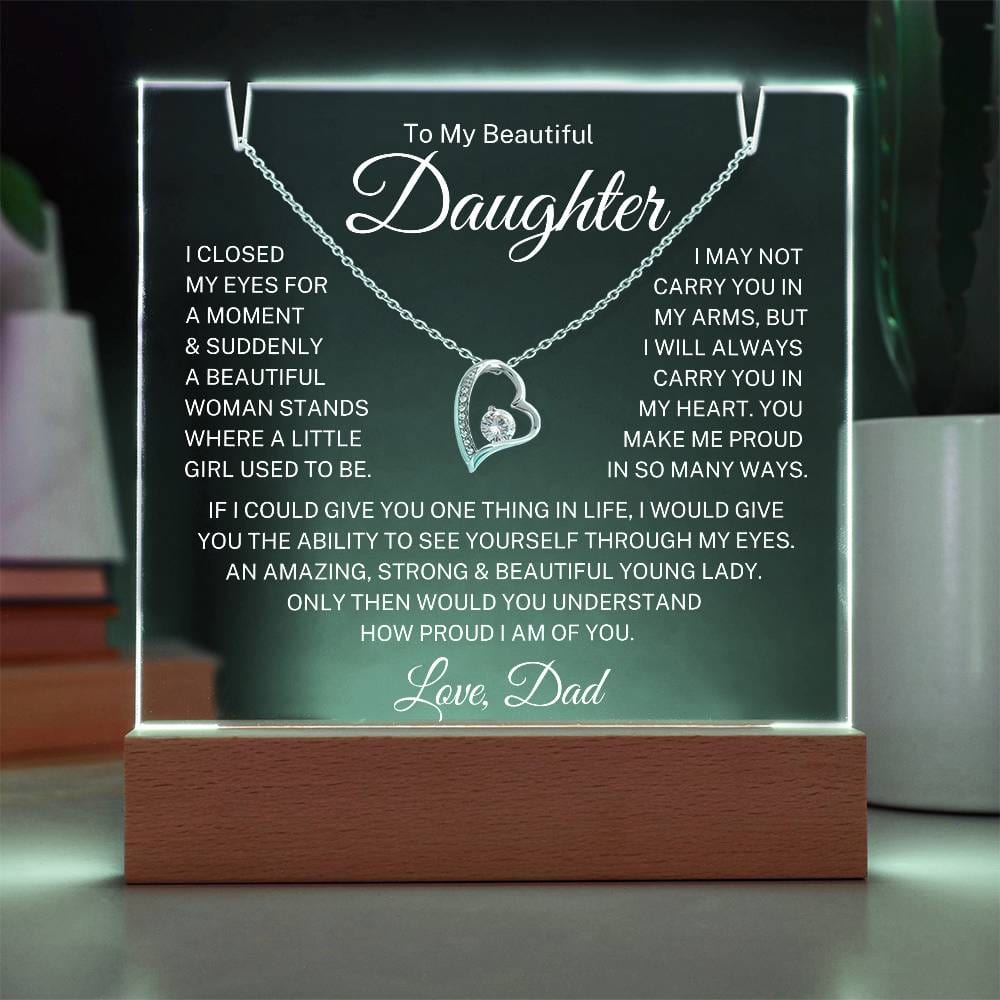 Daughter Love Dad "Closed My Eyes" | Forever Love Acrylic Bundle