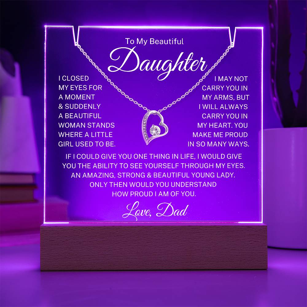 Daughter Love Dad "Closed My Eyes" | Forever Love Acrylic Bundle
