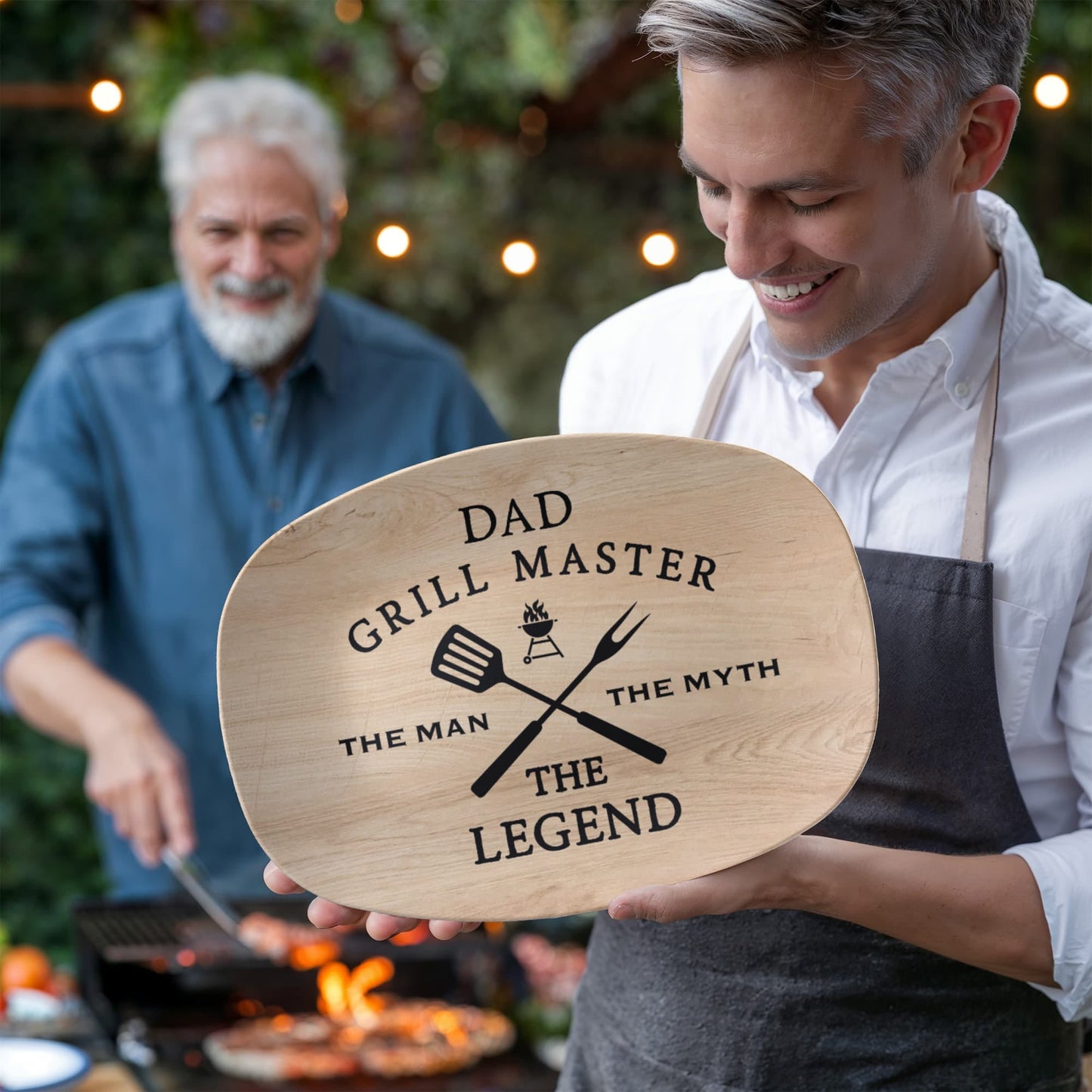 Dad Grill Master "The Man The Myth The Legend" Platter