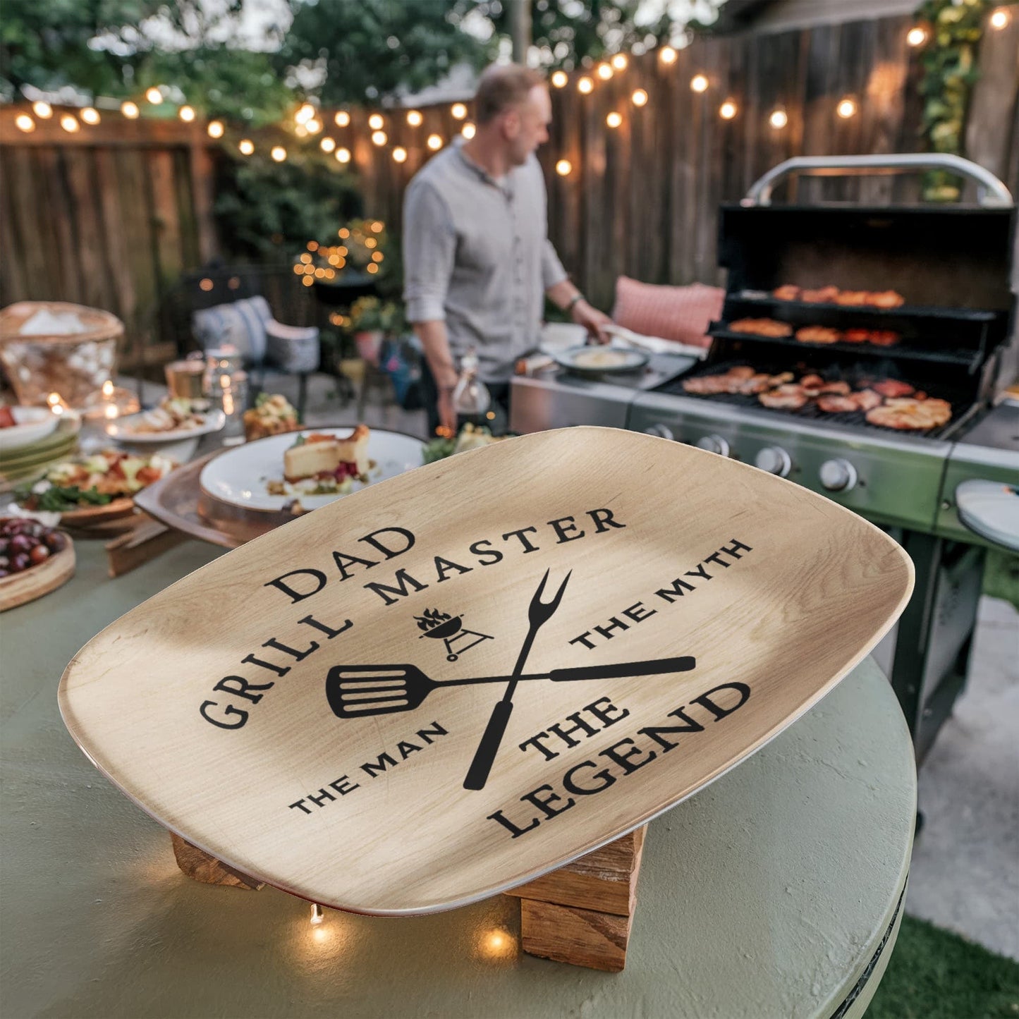 Dad Grill Master "The Man The Myth The Legend" Platter
