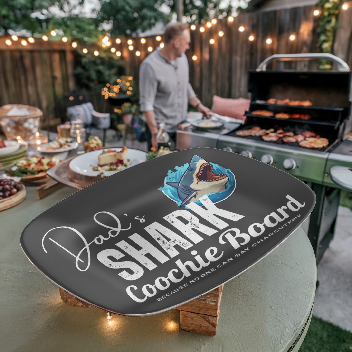 Dad's "Shark Coochie Board" Platter