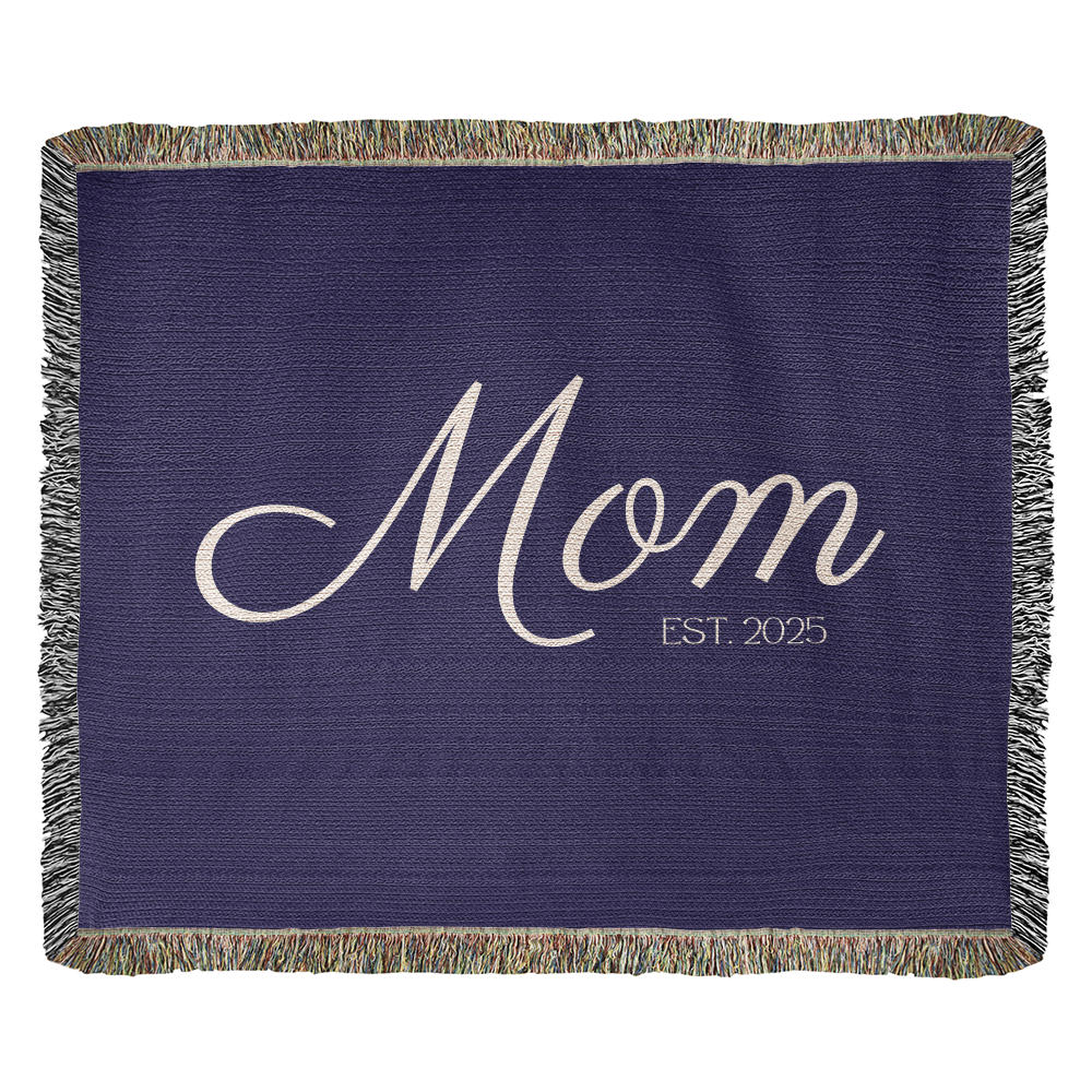 Mom Est. | Heirloom Woven Blanket