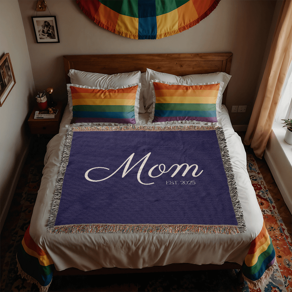 Mom Est. | Heirloom Woven Blanket