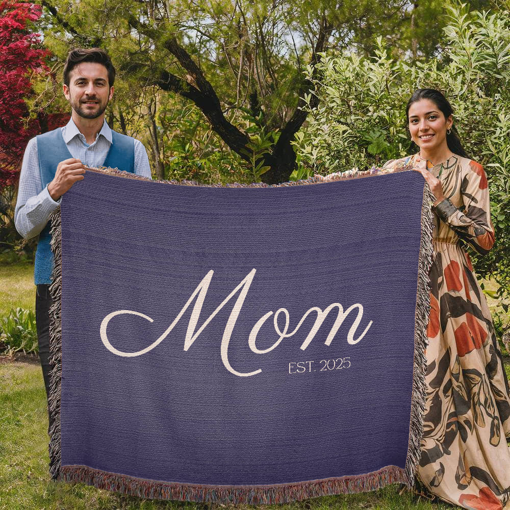 Mom Est. | Heirloom Woven Blanket