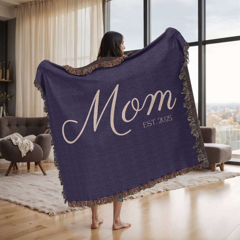 Mom Est. | Heirloom Woven Blanket