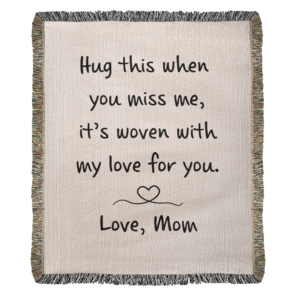 Hug from Mom | Heirloom Woven Blanket
