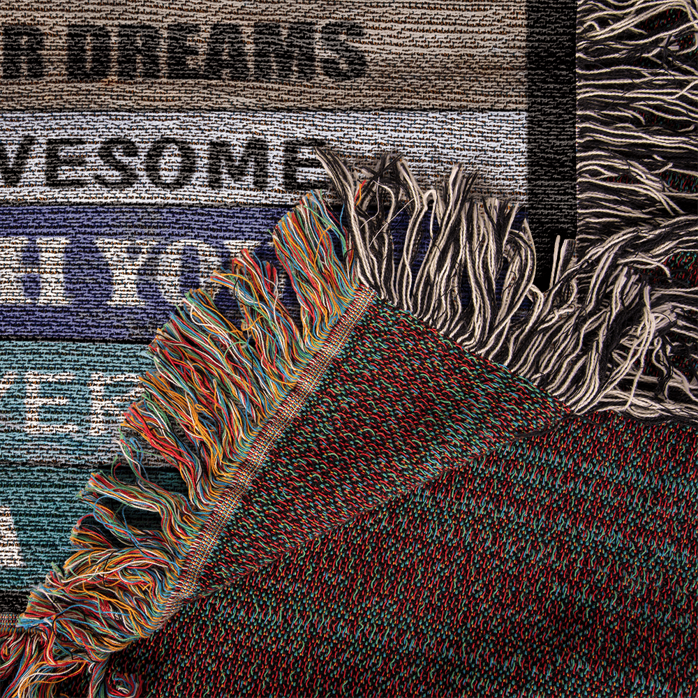 Son Love Mom "Never Forget" | Heirloom Woven Blanket