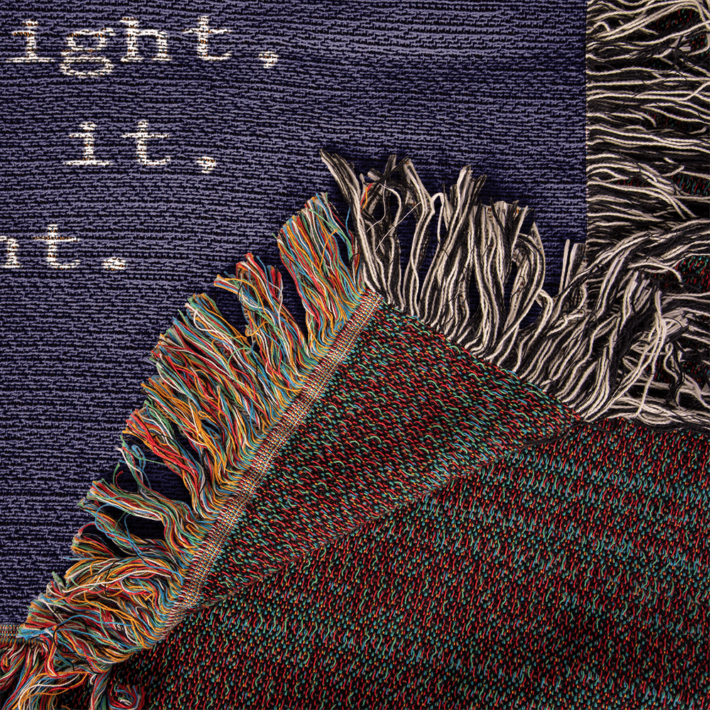 Mom "We Hugged This Blanket" | Heirloom Woven Blanket