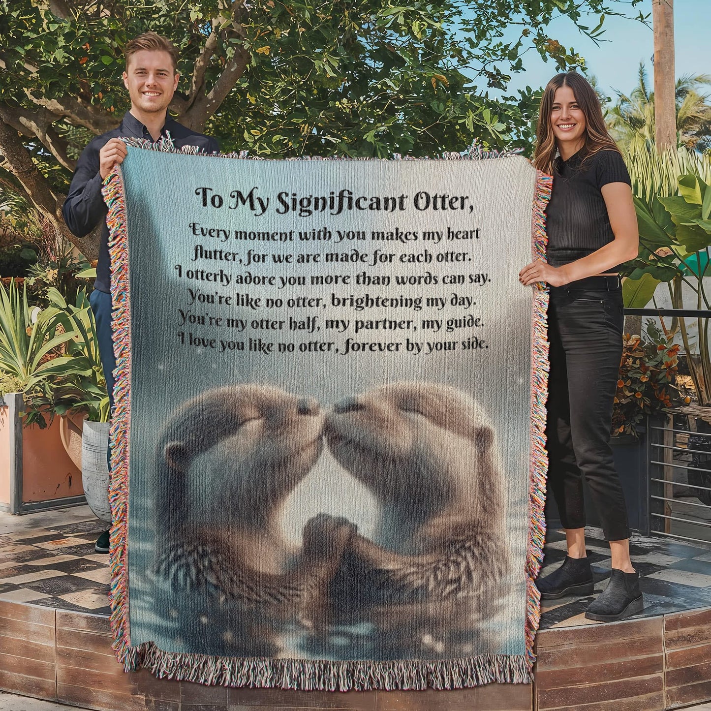 To My Significant Otter | Heirloom Woven Blanket