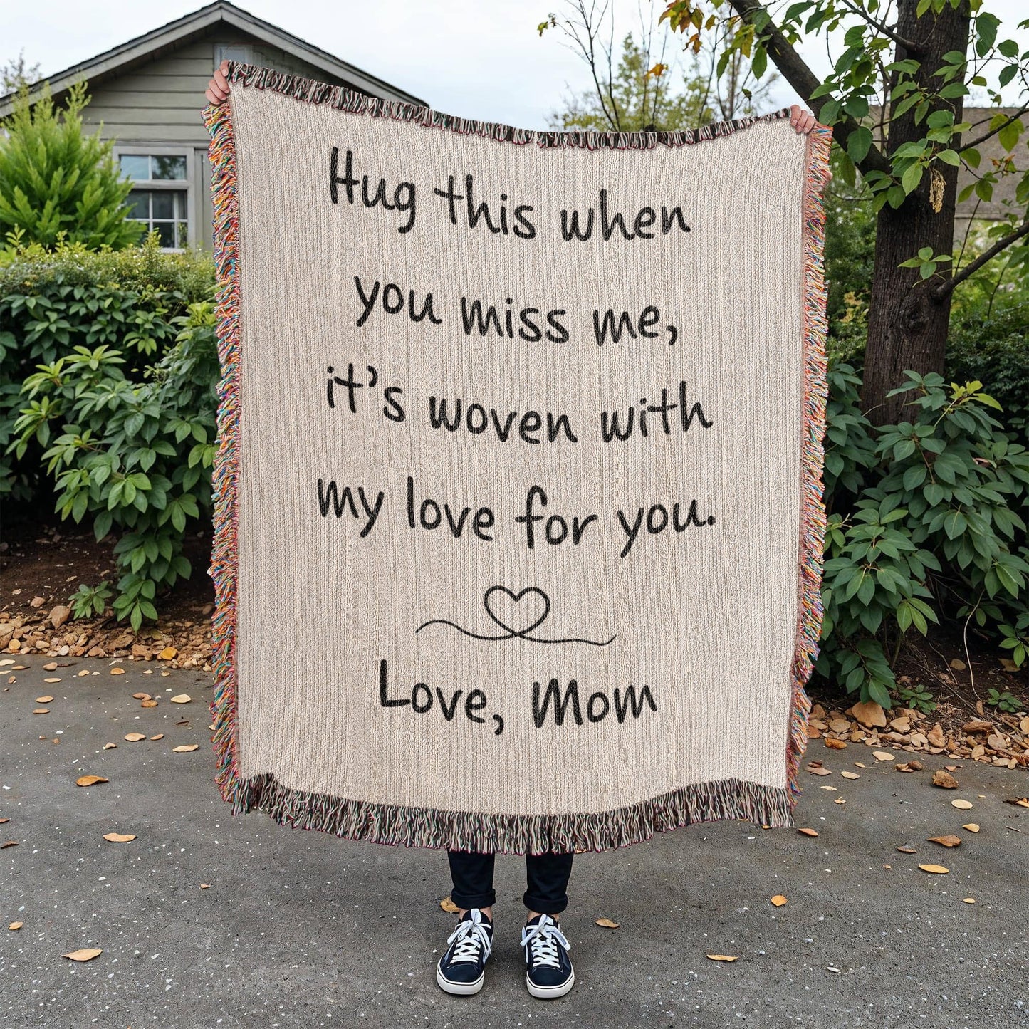 Hug from Mom | Heirloom Woven Blanket