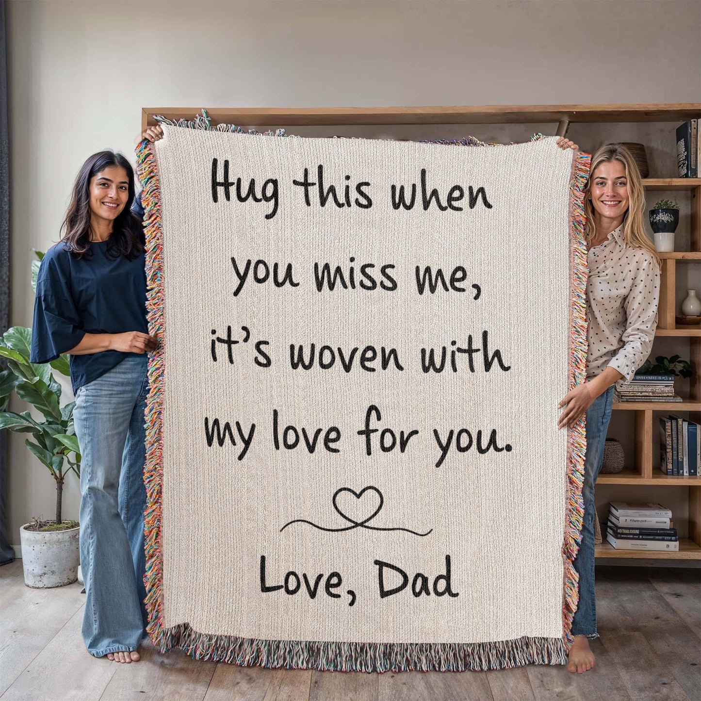 Hug from Dad | Heirloom Woven Blanket