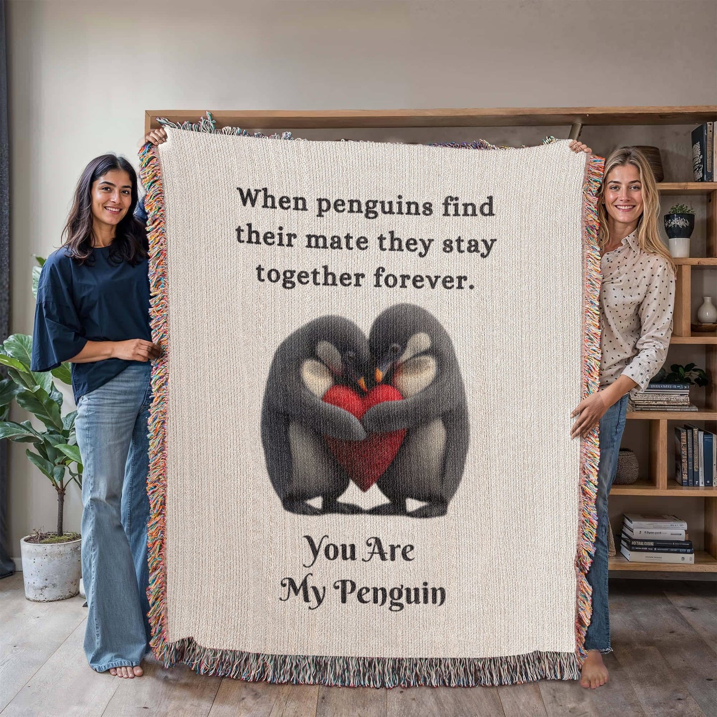 You Are My Penguin | Heirloom Woven Blanket