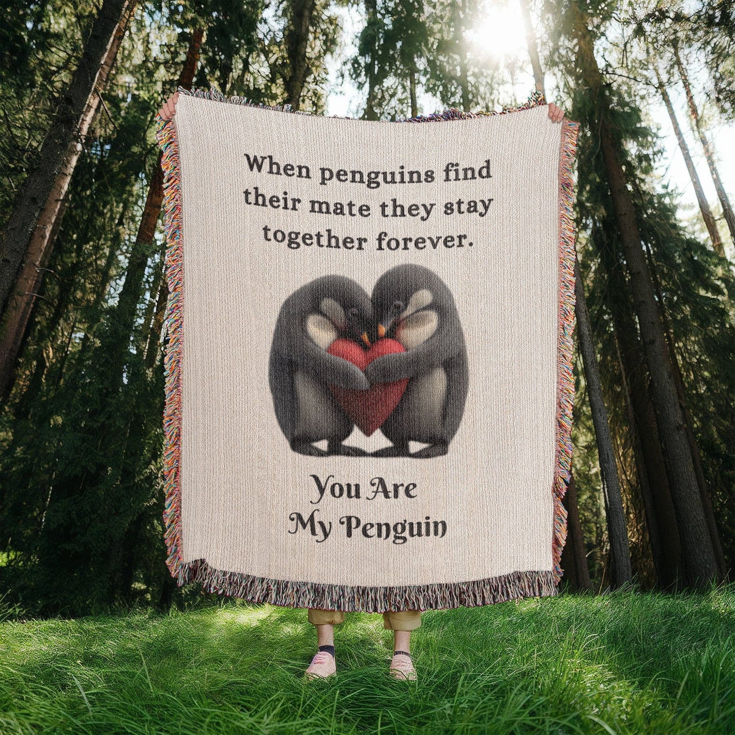 You Are My Penguin | Heirloom Woven Blanket