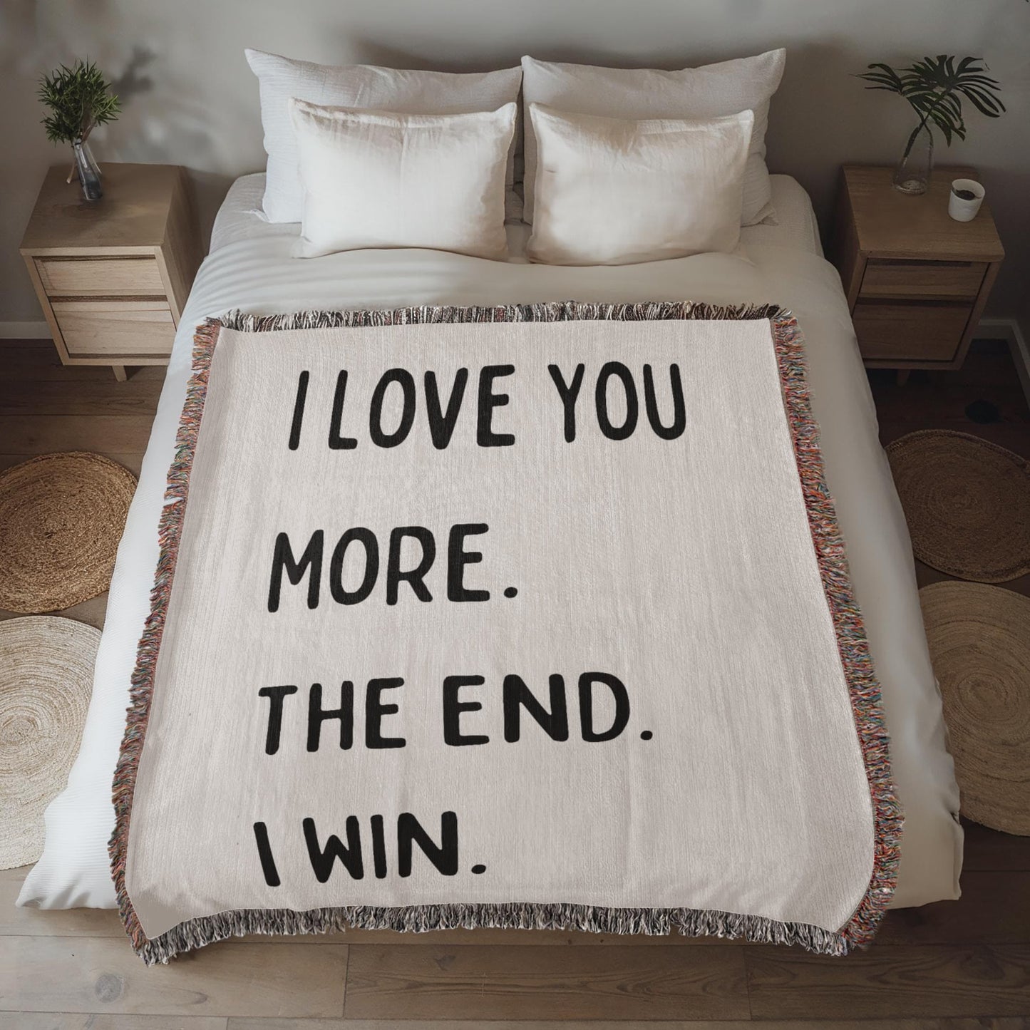 I Love You More | Heirloom Woven Blanket