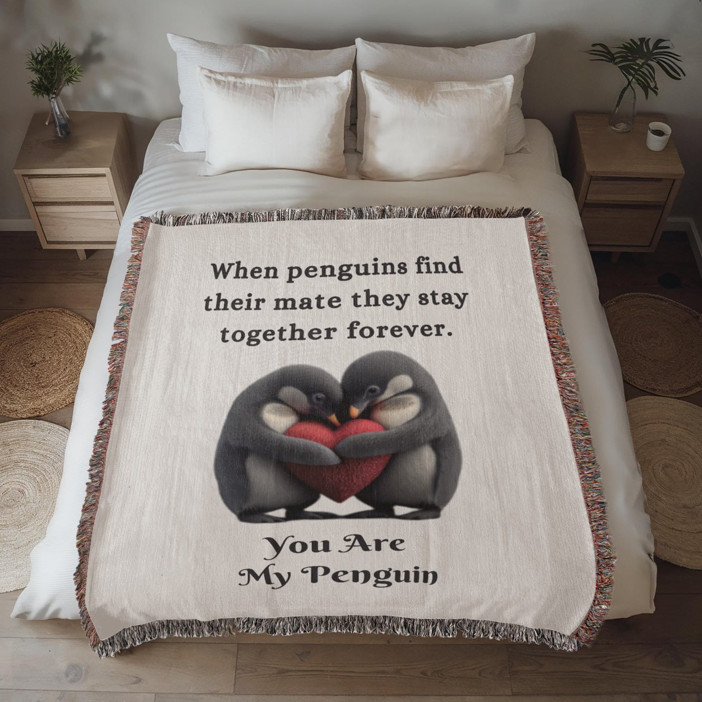 You Are My Penguin | Heirloom Woven Blanket