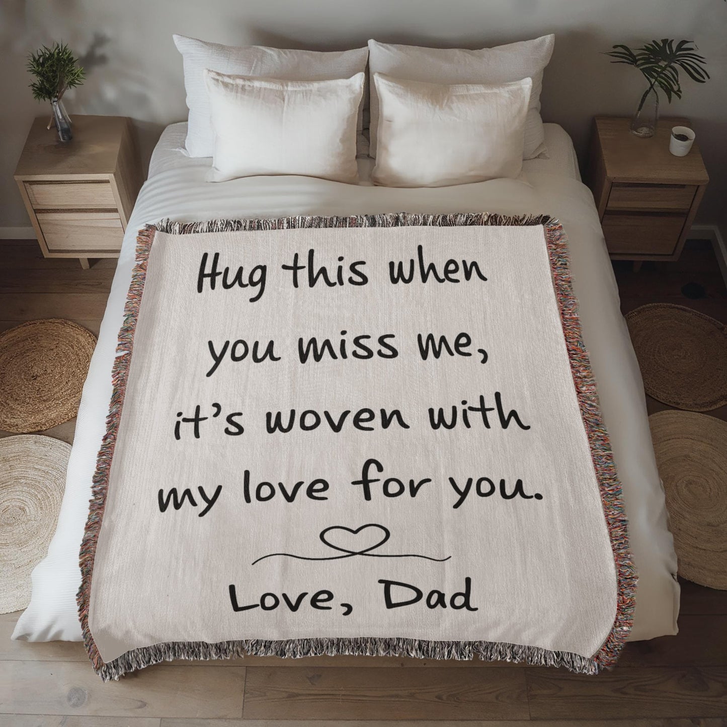 Hug from Dad | Heirloom Woven Blanket