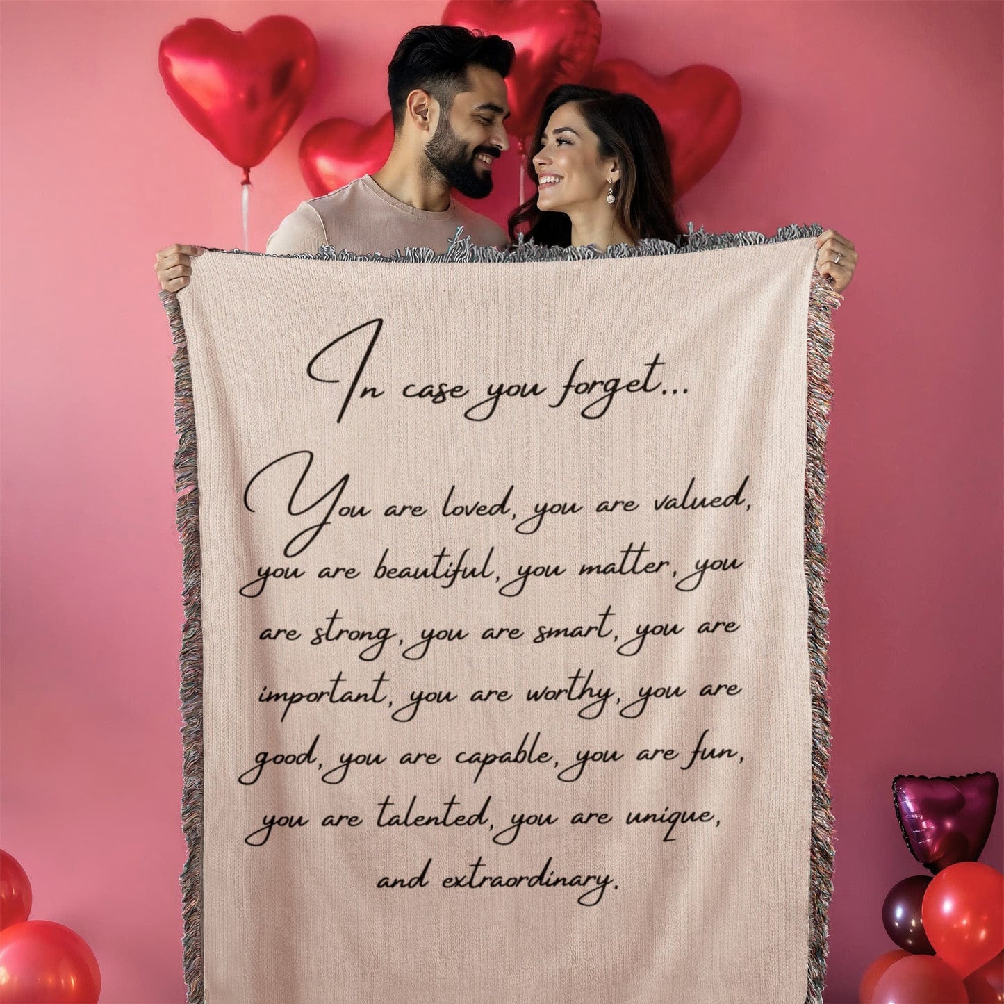 In Case You Forget | Heirloom Woven Blanket