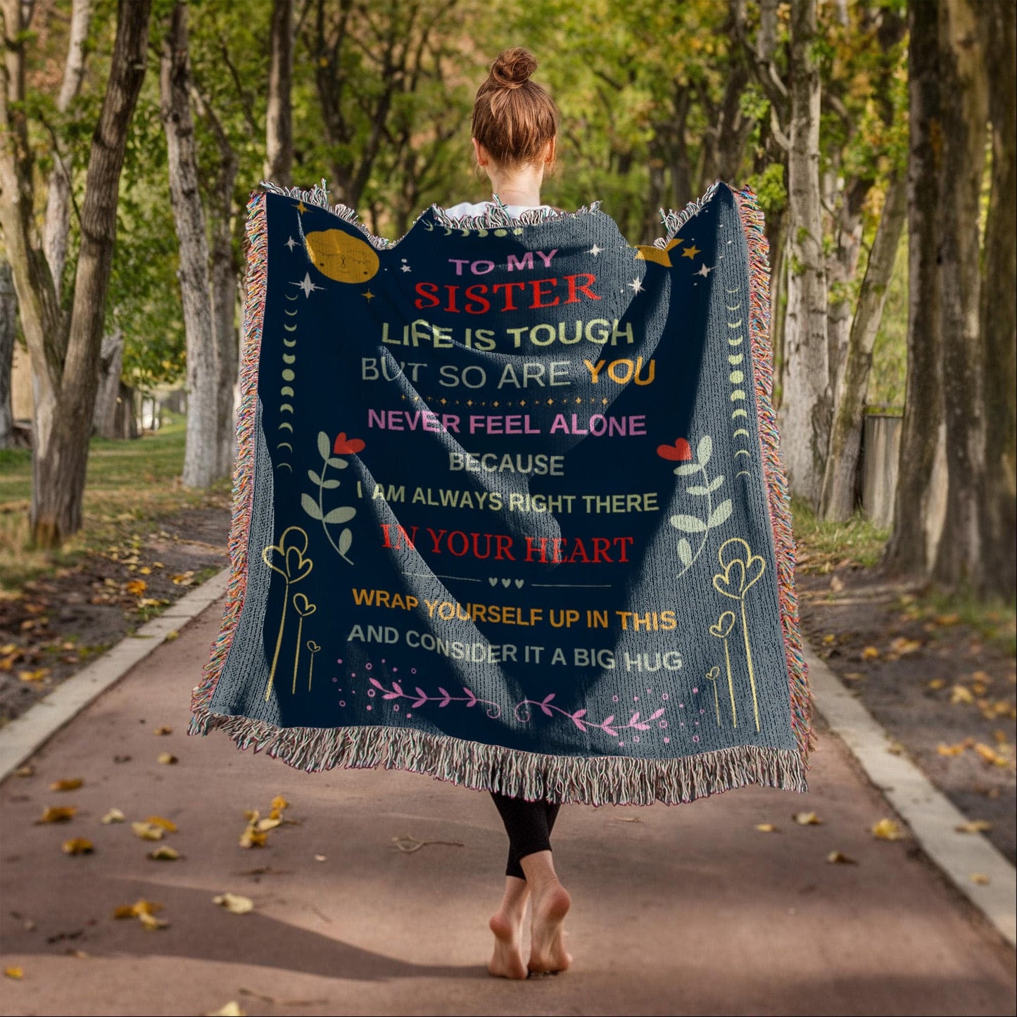 Sister "I Am Always Right There" | Heirloom Woven Blanket