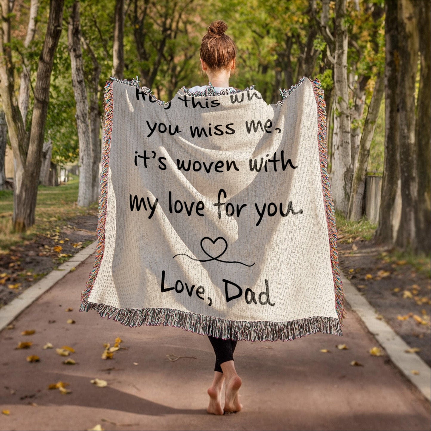 Hug from Dad | Heirloom Woven Blanket