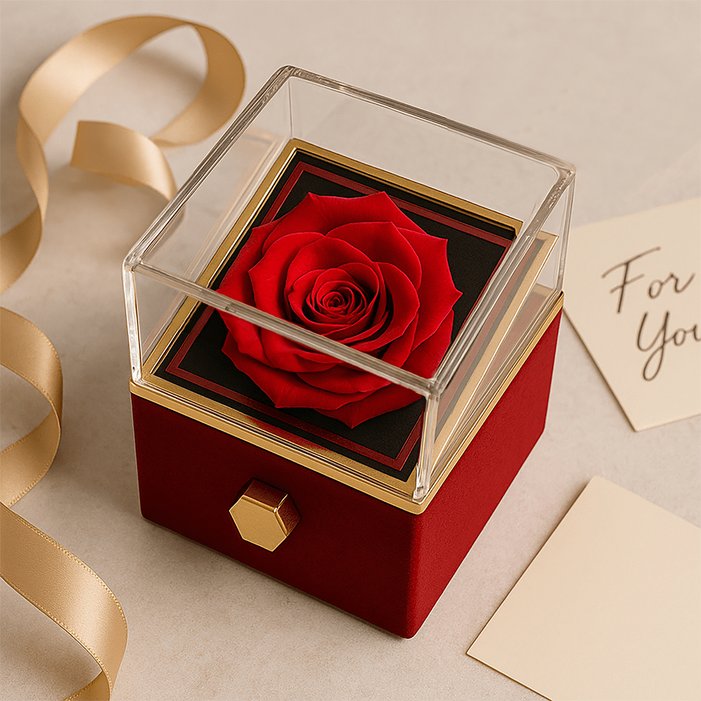Happy Birthday "To An Incredible Woman" | Love Knot Necklace with Rose Gift Box