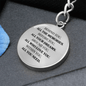 All You Need | Personalized Circle Keychain