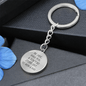 Be Safe , Love Mom & Dad | Personalized Circle Keychain