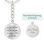 All You Need | Personalized Circle Keychain