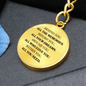 All You Need | Personalized Circle Keychain