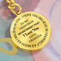 Grandson Love Grandpa "Never Forget" | Circle Keychain