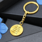 Be Safe , Love Mom & Dad | Personalized Circle Keychain